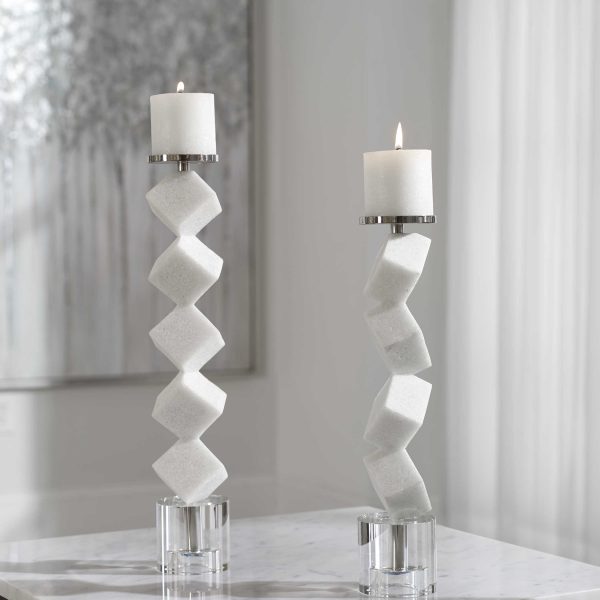 Cubist Candleholders