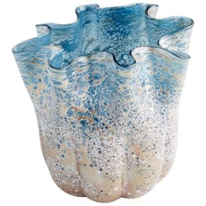 Meduse vase Medium Cyan 9x8 10878X059 David Call Designs